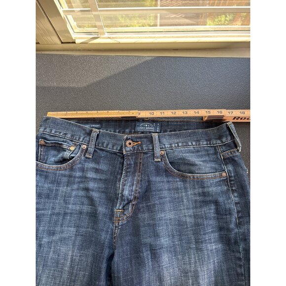Lucky Brand Men's Blue Denim 221 Original Straight Jeans 34x32 - Picture 9 of 12